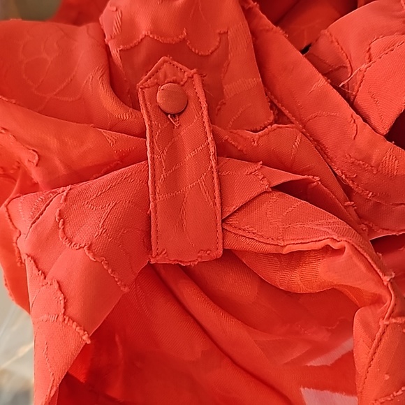 Torrid sZ 3 3x coral burnout Harper blouse - Picture 7 of 7